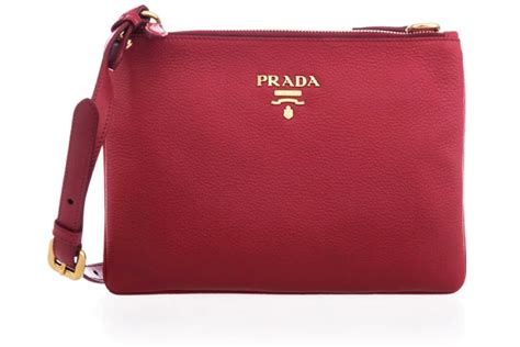 prada crossbody vitello red|Prada crossbody purse.